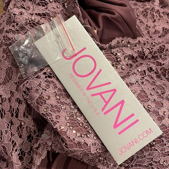 NWT JOVANI PROM Dress Style 58662 Color Mauve - Picture 5 of 12